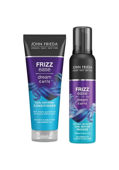 John Frieda Bukleler İçin Saç Bakım Kremi 250 ML + Saç Köpüğü 200 ML