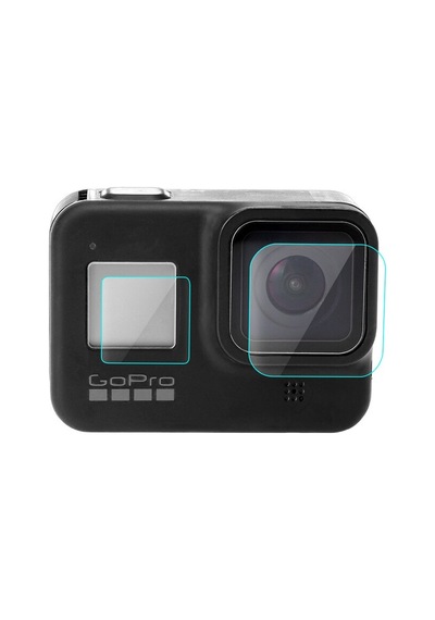 Ayex Hero 8 Temperli Cam Ekran Koruyucu Gopro Hero 8 Uyumlu