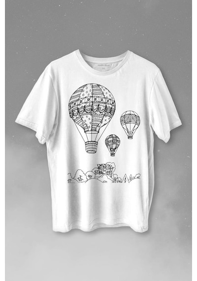Kapadokya Nevşehir Peri Pacaları Cappadocia Baskılı Tişört Unisex T-shirt 001