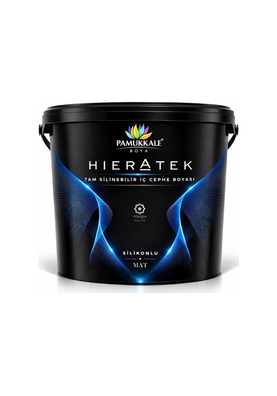 Tr Hieratek İpek Mat Silikonlu Tam Silinebilir İç Cephe Boyası 7.5 Lt Yağız 0.2 L