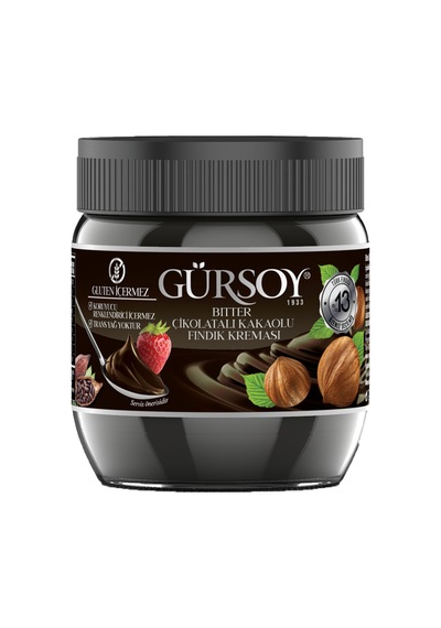 Gürsoy Bitter Kakaolu Fındık Kreması 400 Gr