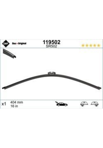 Wisco 1233018-00 Sılecek Arka Kol+supurge+kapak Skoda Octavıa 04 Oem 1z5955435a