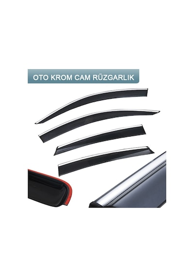 Skoda Octavia 2013 Sonrası Krom Cam Rüzgarlık
