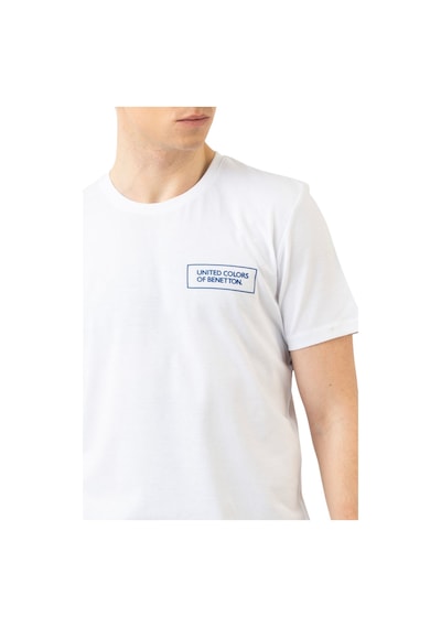 United Colors Of Benetton Erkek T-shirt Bnt-m21160 Beyaz