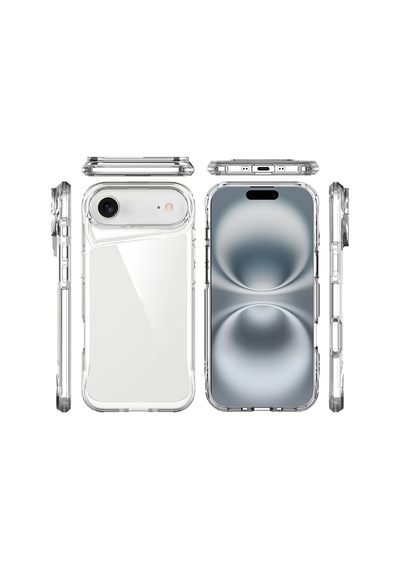 Kılıfist Apple Uyumlu iPhone 17 Air Kılıf Zore T-max Kapak - Şeffaf Şeffaf