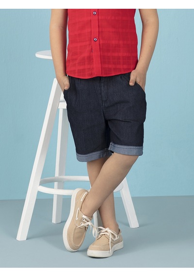 Denokids Ollie&Olla Duble Paça Erkek Çocuk Denim Şort Çok Renkli