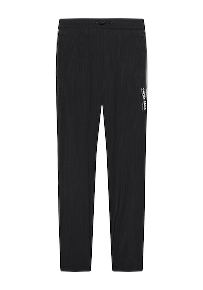 Calvin Klein Rahat Kırışık Nylon Günlük Siyah Erkek Pantolon-8664 Siyah