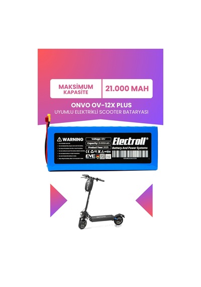 Onvo Ov-012 X Plus Batarya 48v 21ah