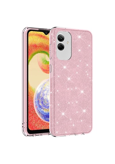 Samsung Galaxy Uyumlu A04 Kılıf Zore Parıltılı Simli Shining Silikon