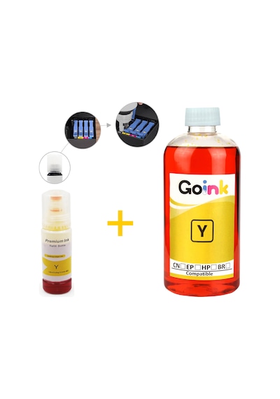 Epson L3150 için 103 Mürekkep 500 ml Sarı + 70 ml