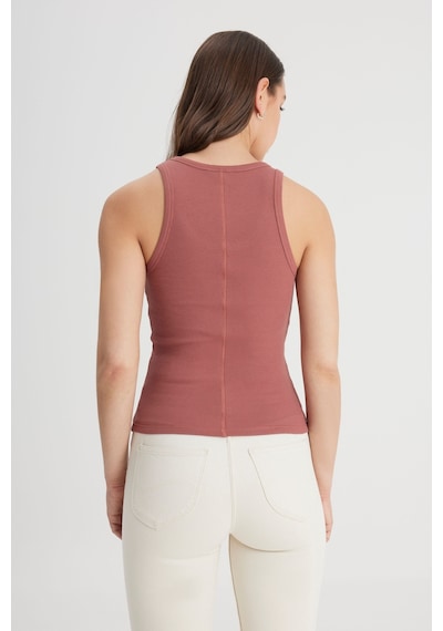 Lee Slim Fit Dar Kesim Kiremit Rengi Tişört L241615A95 Kiremit
