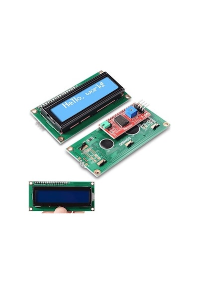 16X2 Karakter Lcd Ekran I2C Modüllü - Mavi