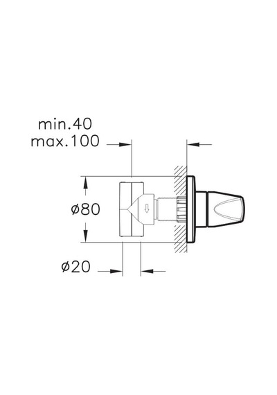 VitrA Stop Valf Seti, Punto, Ankastre, A41460
