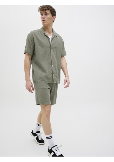 Jack & Jones Jack Jones Pamuklu Rahat Günlük Erkek Şort 12274758 Yeşil