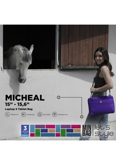 Minbag Micheal 15" Laptop Çantası Gri