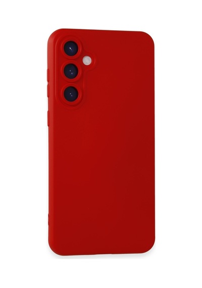 Samsung Uyumlu Galaxy S23 Fe Uyumlu Kılıf Nano İçi Kadife Silikon - Kırmızı