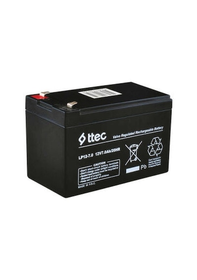 Ttec Bakımsız 12V 7A Kuru Akü 2024 Üretim