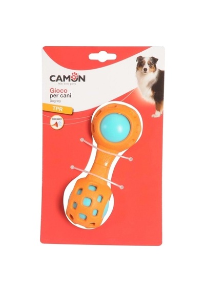 Camon Tpr Bilyalı Ve Gıcırtılı Kemik Şeklinde Eğlenceli Köpek Oyuncağı 16 Cm