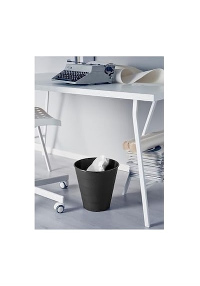 Çöp Kutusu Saksı, Siyah, 10 Lt, Çap 28 Cm, Yükseklik 28 Cm Diğer