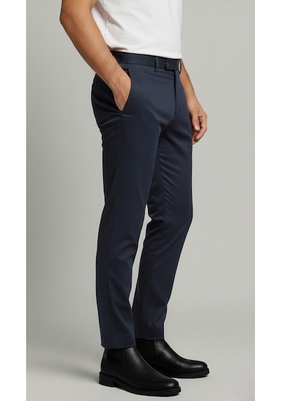 Bürke Erkek Lacivert Renk Kaliteli Dilli Kumaş Pantolon (100-130 kg battal beden 40-42-44)