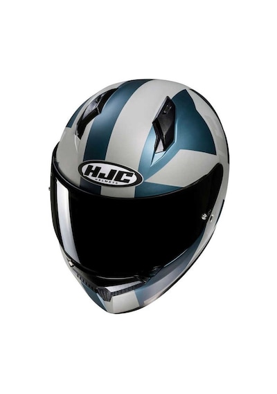 Hjc C10 MC2SF Tez Motosiklet Kaskı Beyaz - Mavi