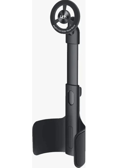Linktech Araç Telefon Tutacağı - H888 Bardaklık Montajlı Dönebilen Esnek Kol Telefon Tutucu Siyah