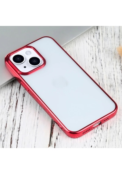 İphone 13 Mini 5.4inç Lazer Kaplama Renkli Kenar Şeffaf Kılıf- 5775 Mh-hs1409-9295