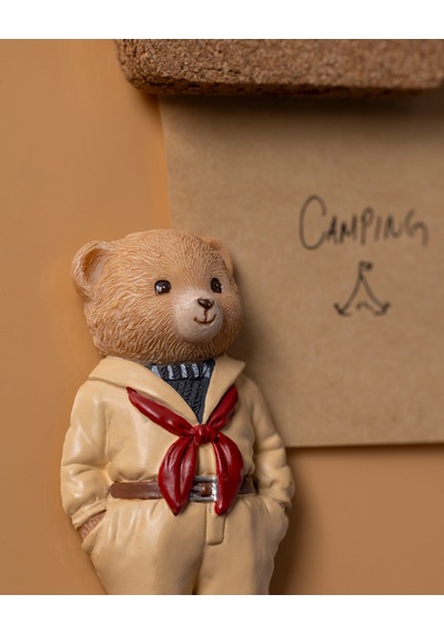 Madame Coco Cookie Bear Magnet - Krem- 4x8 Cm 8684427186916 Ekru