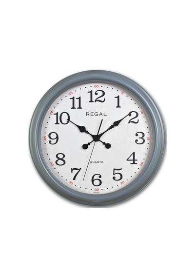 Regal 9108 D2 Gri Eskitme Büyük Boy Duvar Saati (455526303)