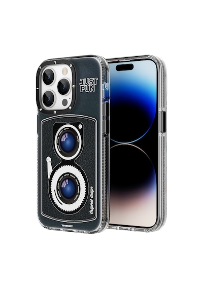 Youngkit Apple Uyumlu iPhone 14 Pro Kılıf Magsafe Şarj Özellikli Lens Figürlü YoungKit Art Film Serisi Kapak YOUNGKİT-TA85948