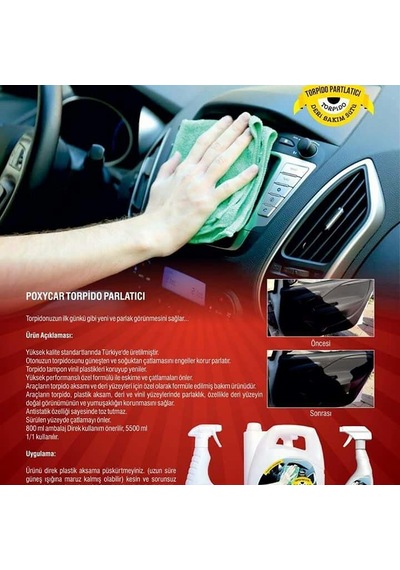 Poxycar Torpido Parlatıcı 800 Ml