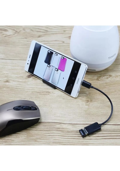 Otg Type C To Usb Çevirici & Dönüştürücü Adaptör Kablolu Otg
