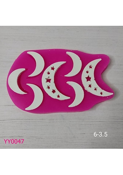 Yy0047 Yedili Hilal Ay Silikon Kalıp