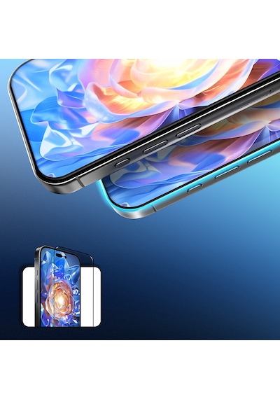 Apple Uyumlu   iPhone 17 Pro Max Mohseven Safir Coating 3d Glue Privacy Hayalet Temperli Cam Ekran Koruyucu Siyah