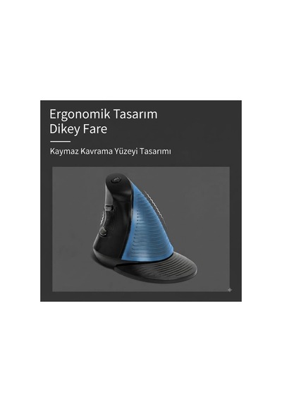 Delux M618gx Ergonomik Dikey 6 Tuşlu Kablosuz Optik Mouse