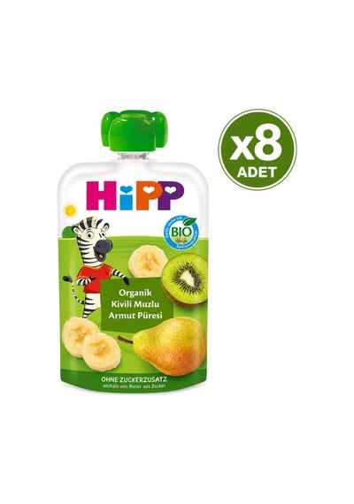 Hipp Organik Kivili Muzlu Armut Püresi 100 G 8'li Paket