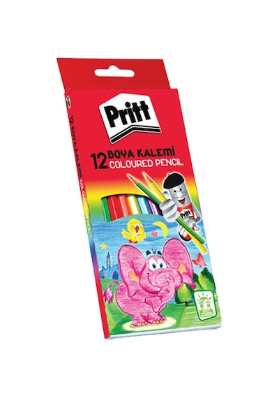 Pritt Kuru Boya Karton Kutu Tam Boy 12 Renk
