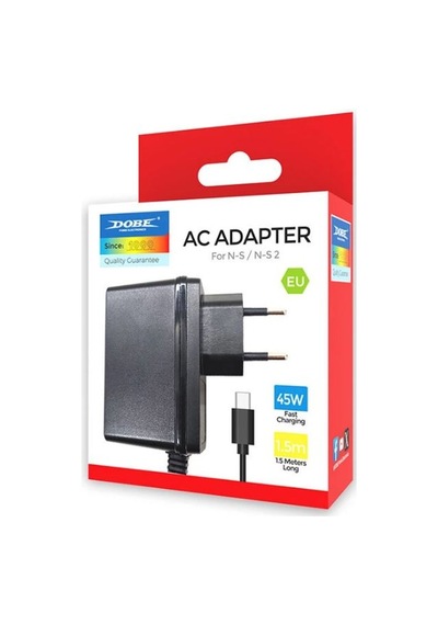 Nintendo Switch Ve Nintendo Switch 2 Uyumlu Şarj Cihazı 45w Dobe Tns-869a