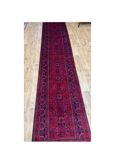 El Dokuma Afghan Halısı Bordo