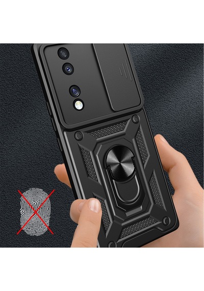 Honor 70 Kılıf Pars Lens Sürgülü Yüzüklü Standlı Korumalı Kılıf