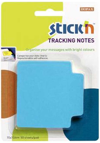 Hopax Stıckn Yapışkanlı Not Kağıdı Trackıng 50 Yp 70x70 Fosforlu Mavi 21479
