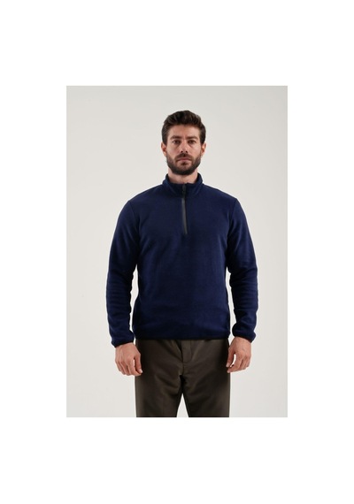 Exuma Erkek Navy Yarım Fermuarlı Polar 2212001-410 Lacivert