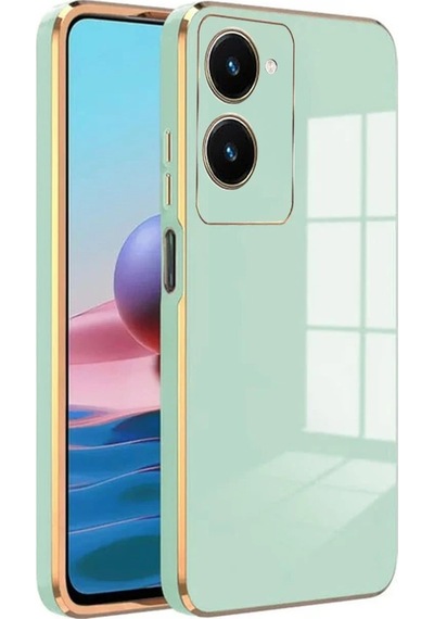 Gld-spt- Newface Vivo Y18 Kılıf Volet Silikon - Açık Yeşil