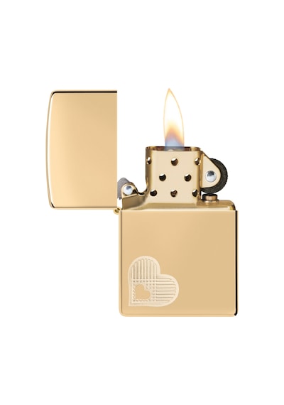 Zippo 254b Double Heart Design Çakmak Çok Renkli