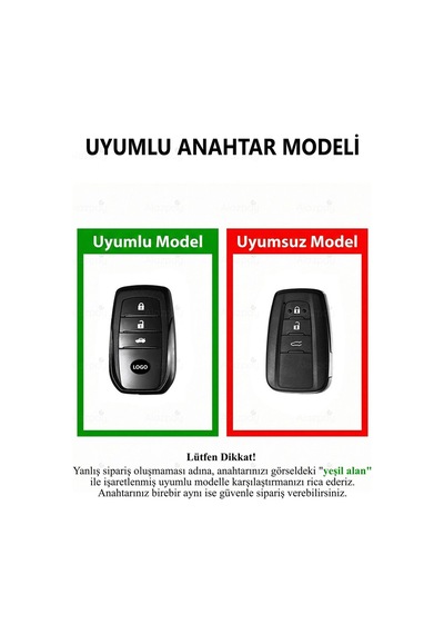 Toyota Ch-r Corolla Cross Yaris Cross Prius Rav4 Camry Prado Gümüş Kenar Tpu Anahtar Kılıfı Siyah - 3 Tuşlu