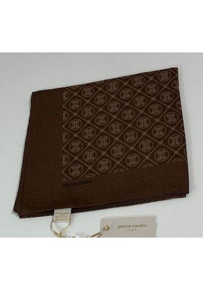 Pierre Cardin Elegans Monogram Eşarp - 1090750 -931 Açık Kahve Açık Kahve