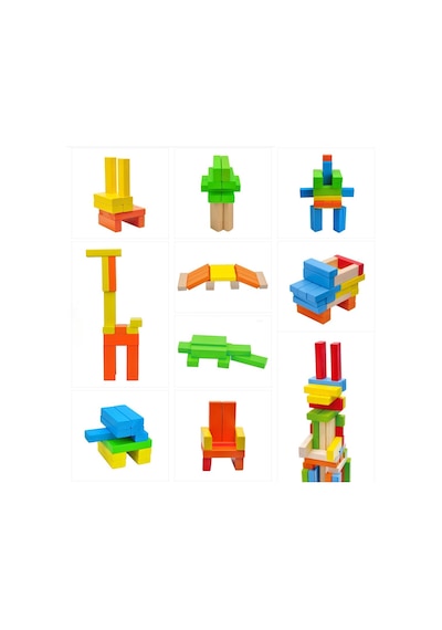 Ahşap Jenga Denge ve Beceri Oyunu Zeka Geliştirici Janga