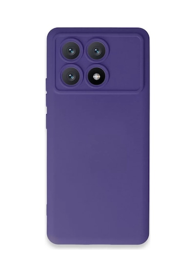 Xiaomi Poco X6 Pro Uyumlu Kılıf Nano İçi Kadife Silikon - Mor
