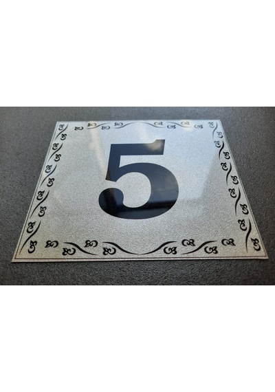 Kapı Numarası 10x12 cm Kendinden Yapışkanlı No:5