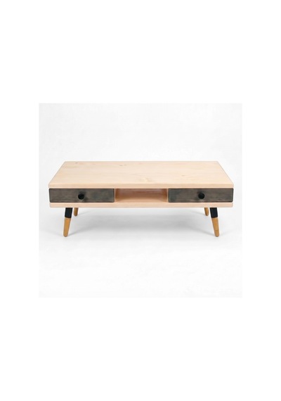 Mobenta Modest Brew: Masif Orta Sehpa 4 Çekmece 1 Bölme - 120x60 Bz-an Krem